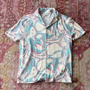 Zara Watercolor Button Down